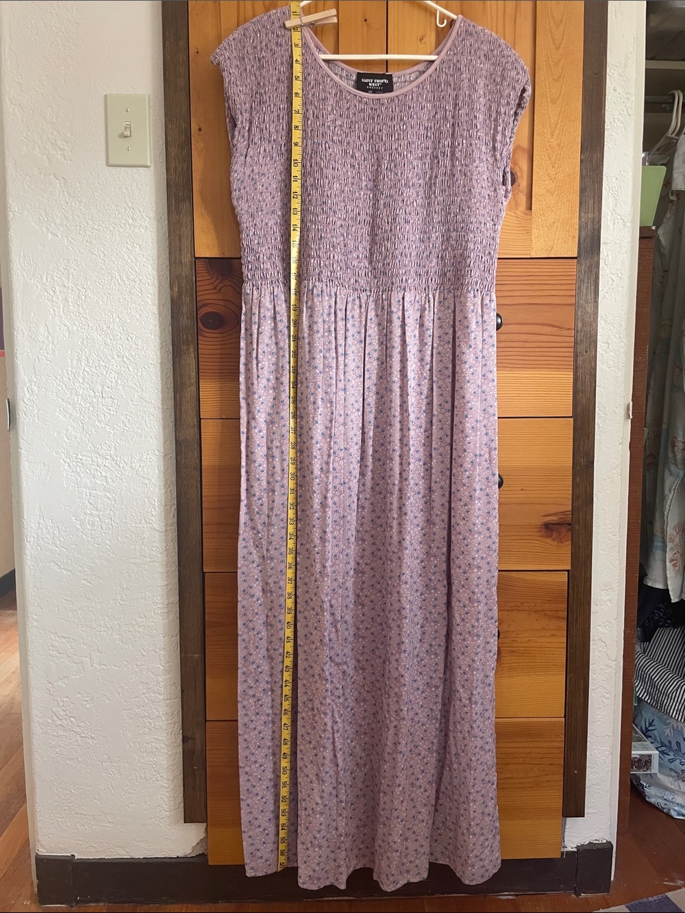 Saint Tropez West vintage rayon maxi dress size 16